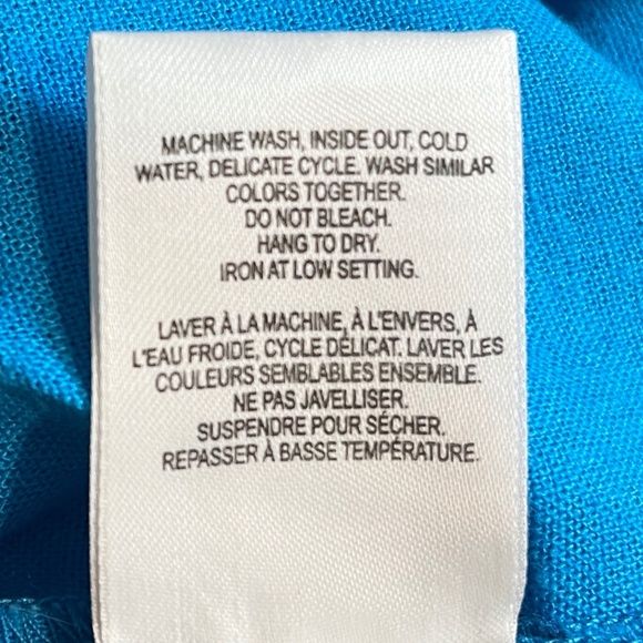 Reitmans Linen Cap Sleeve Top Blue Size XL - Picture 8 of 10